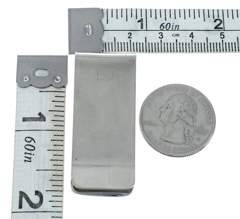 Native American Navajo Sterling Silver Money Clip JX130749